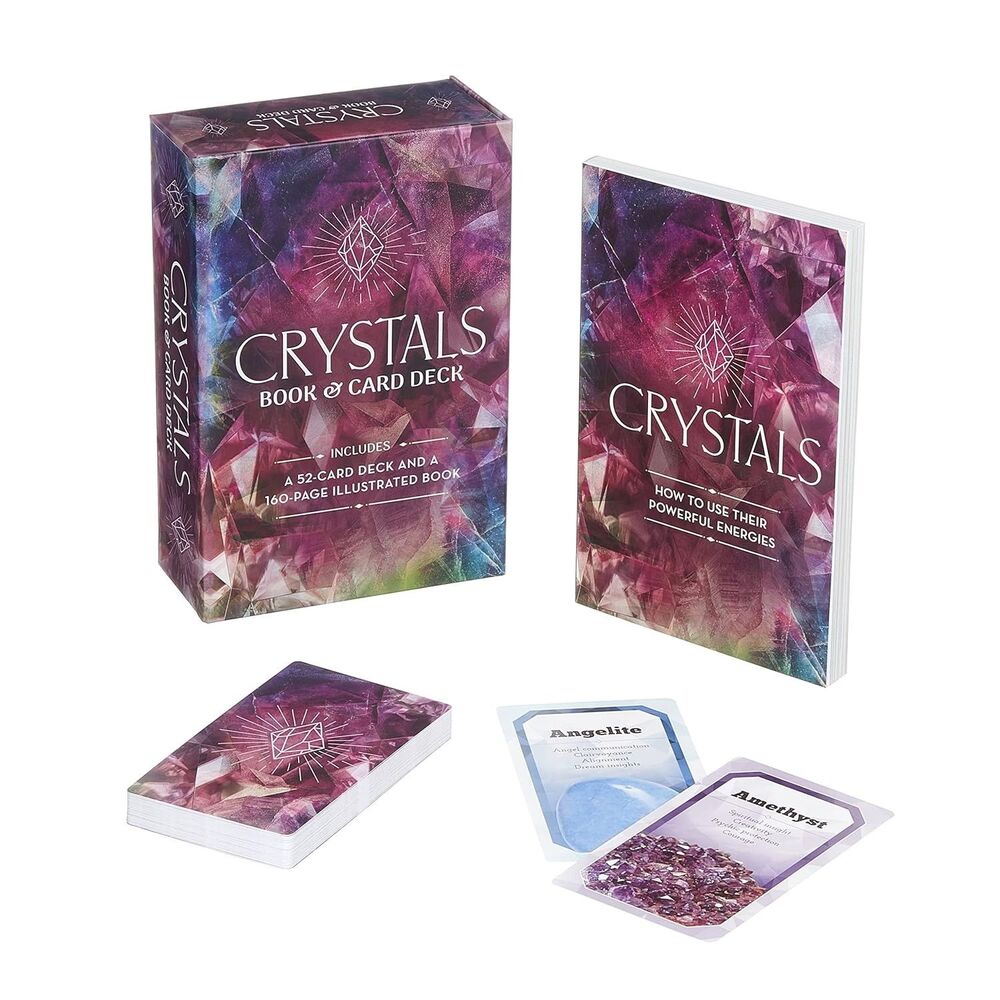 Crystals Book & Card Deck: Includes a 52-Card Deck and a 160-Page Guidebook New